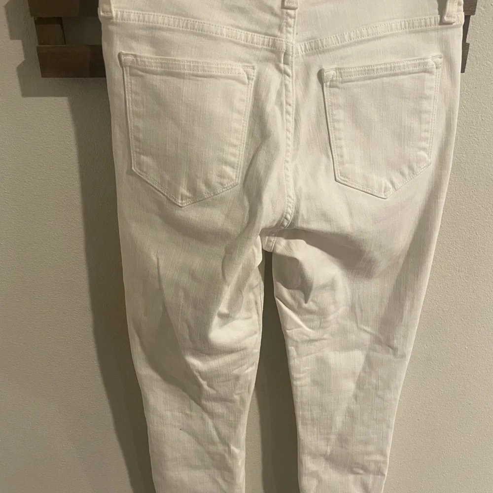 J. Crew White High Rise Crop‎ Jeans Size 28